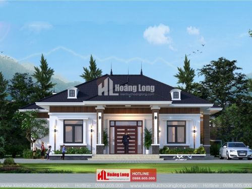 TOP 5 biệt thự 1 tầng hiện đại mái nhật 2023