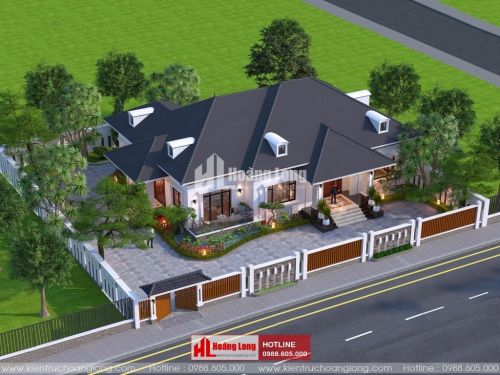 TOP 5 biệt thự 1 tầng hiện đại mái nhật 2023