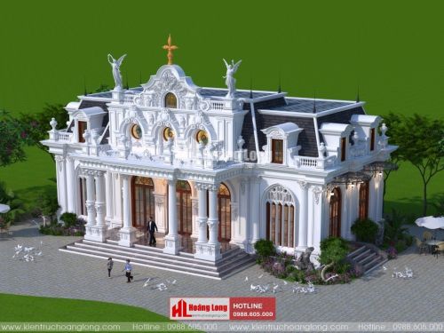 TOP 5 biệt thự 1 tầng tân cổ điển mái nhật 2023