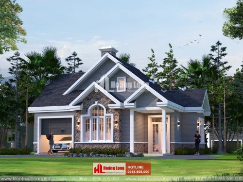 TOP 5 biệt thự 1 tầng hiện đại mái Thái 2023