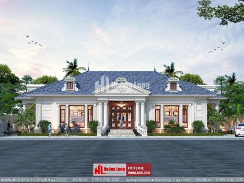 TOP 5 biệt thự 1 tầng tân cổ điển 1 mặt tiền 2023