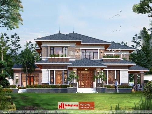 TOP 5 biệt thự 2 tầng hiện đại mái Nhật 2023