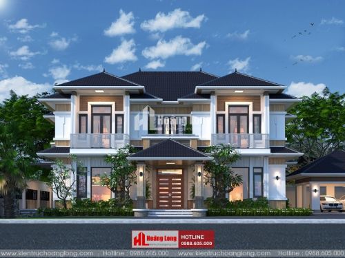 TOP 5 biệt thự 2 tầng hiện đại mái Nhật 2023