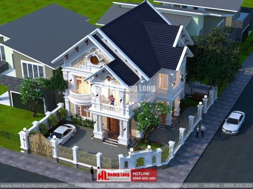 TOP 5 biệt thự 2 tầng hiện đại mái Thái 2023
