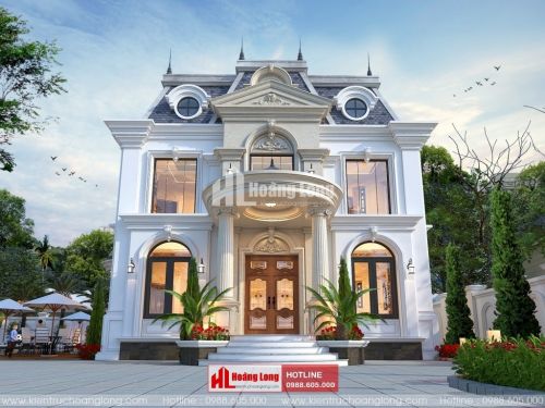 TOP 5 biệt thự 2 tầng tân cổ điển mái Mansard 2023