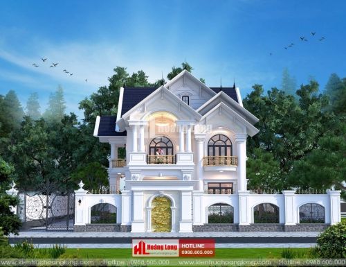 TOP 5 biệt thự 2 tầng tân cổ điển mái Thái 2023