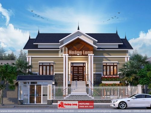 TOP 5 biệt thự 2 tầng tân cổ điển mái Thái 2023