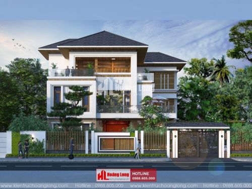 TOP 5 biệt thự 3 tầng hiện đại mái Nhật 2023