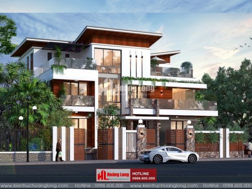 TOP 5 biệt thự 3 tầng hiện đại mái Thái 2023