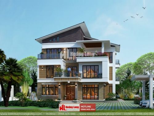 TOP 5 biệt thự 3 tầng hiện đại mái Thái 2023