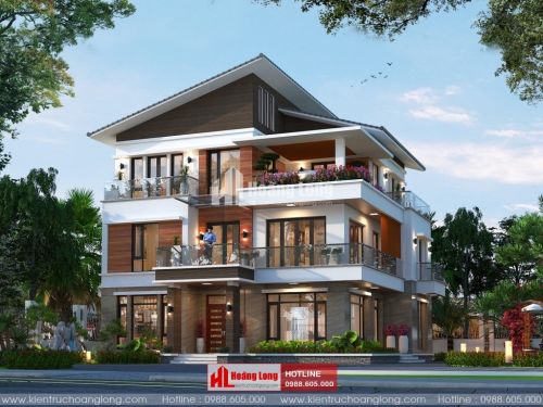 TOP 5 biệt thự 3 tầng hiện đại mái Thái 2023