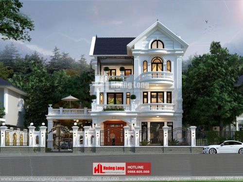 TOP 5 biệt thự 3 tầng tân cổ điển mái Thái 2023