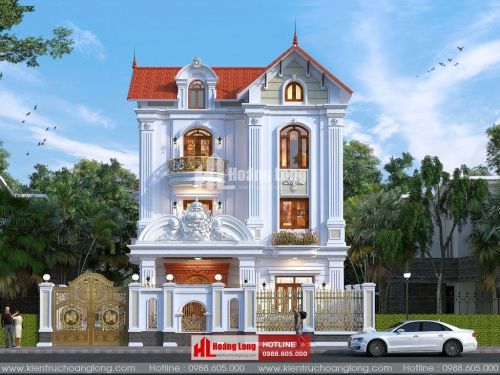 TOP 5 biệt thự 3 tầng tân cổ điển mái Thái 2023