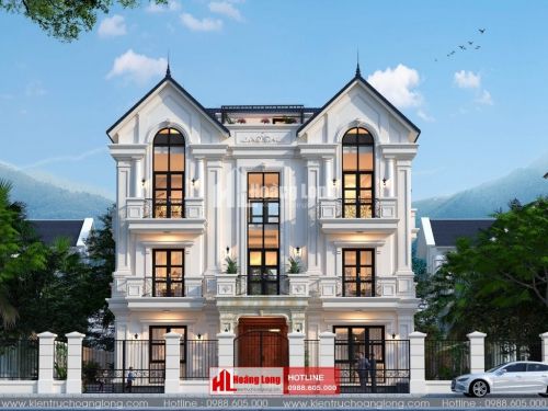 TOP 5 biệt thự 3 tầng tân cổ điển mái Thái 2023