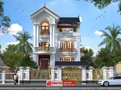 TOP 5 biệt thự 4 tầng mái Thái 2023