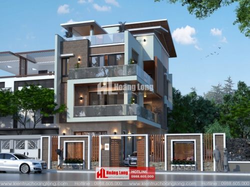 TOP 5 biệt thự 4 tầng mái Thái 2023