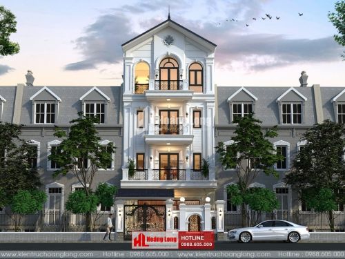 TOP 5 biệt thự 4 tầng mái Thái 2023