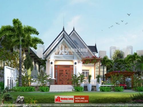 TOP 5 biệt thự 1 tầng chữ L đẹp 2023