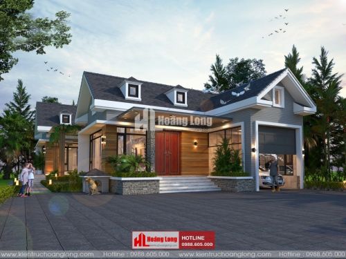 TOP 5 biệt thự 1 tầng chữ L đẹp 2023