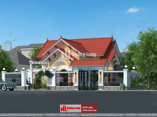 TOP 5 biệt thự 1 tầng chữ L đẹp 2023