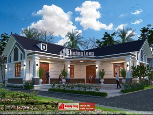 TOP 5 biệt thự 1 tầng chữ L đẹp 2023