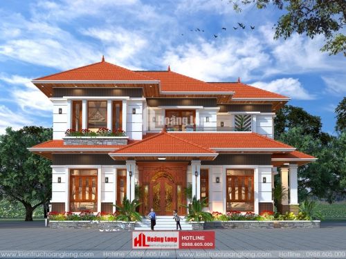 TOP 10 biệt thự 2 tầng chữ L đẹp 2023