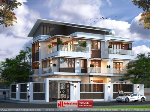 TOP 5 biệt thự 3 tầng chữ I đẹp 2023