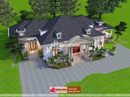 TOP 5 nhà phố 1 tầng tân cổ điển 2023