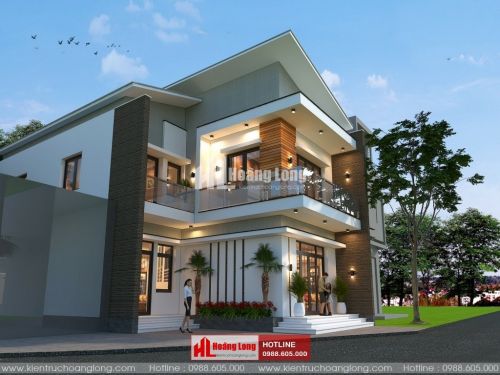 Thiết kế biệt thự 2 tầng hiện đại tại Xuân Trường HL50904
