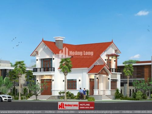 Phong thủy cổng nhà biệt thự 2 tầng tại Nam Đàn HL51114