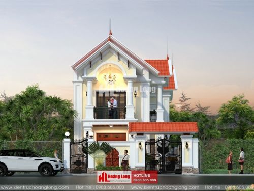 Thiết kế biệt thự 2 tầng mái Thái tại quận 4 - TPHCM HL51119