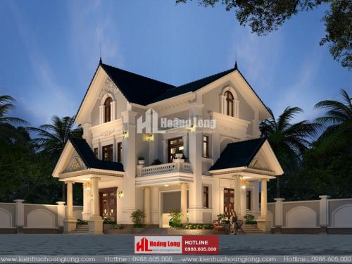 Thiết kế biệt thự 2 tầng tại huyện Vũ Thư - Thái Bình HL51130