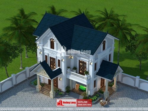 Thiết kế biệt thự 2 tầng tại huyện Vũ Thư - Thái Bình HL51130