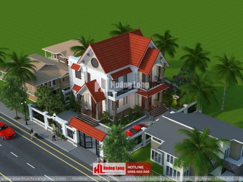 Phong thủy cổng nhà biệt thự 2 tầng tại Long Thành HL51135