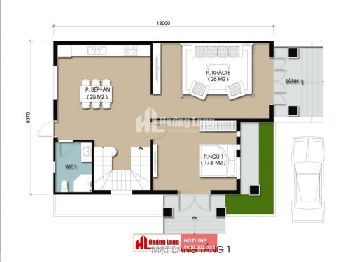 Phong thủy cổng nhà biệt thự 2 tầng tại Long Thành HL51135