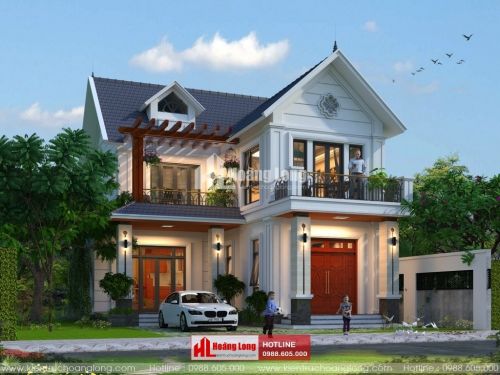 Thiết kế biệt thự 2 tầng mái Thái tại Phổ Yên HL51140