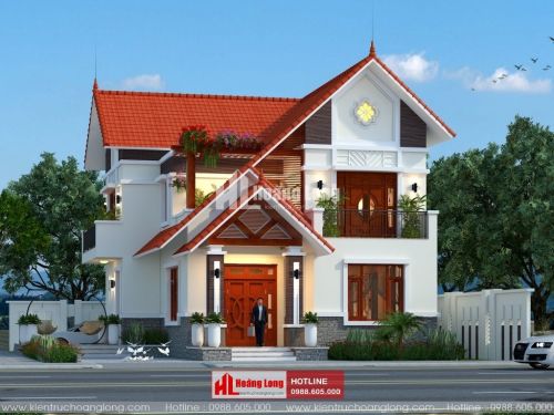 Thiết kế sân vườn biệt thự 2 tầng tại Hạ Long HL51155