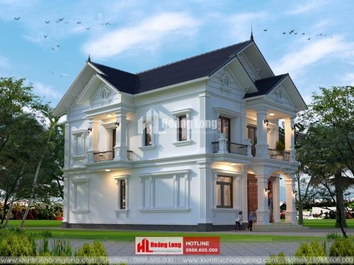 Phong thủy phòng khách biệt thự 2 tầng Thuận Thành HL51160