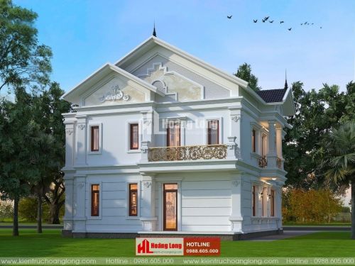 Thiết kế biệt thự 2 tầng mái Thái tại Sơn La HL51165