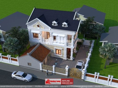 Phong thủy phòng khách biệt thự 2 tầng tại Bình Lục HL51170