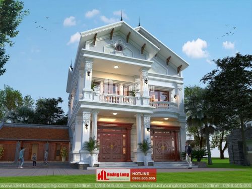 Phong thủy phòng khách biệt thự 2 tầng tại Bình Lục HL51170