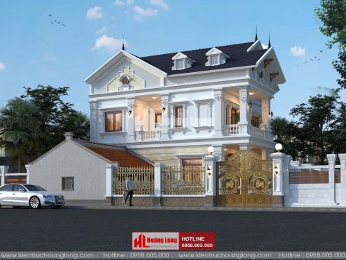 Phong thủy phòng khách biệt thự 2 tầng tại Bình Lục HL51170