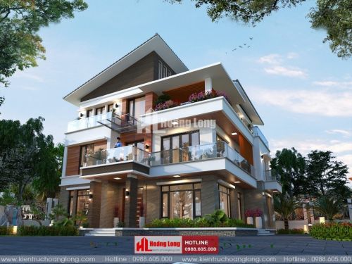 Thiết kế biệt thự 3 tầng tại Cẩm Phả - Quảng Ninh HL51259