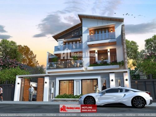 Thiết kế biệt thự 3 tầng hiện đại tại Quỳ Châu HL51287