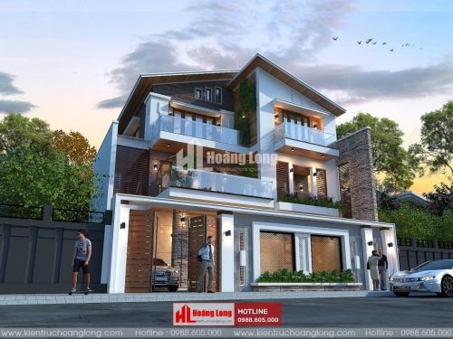 Thiết kế biệt thự 3 tầng hiện đại tại Quỳ Châu HL51287