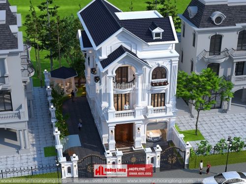 Phong thủy phòng khách biệt thự 3 tầng tại Dĩ An HL51577