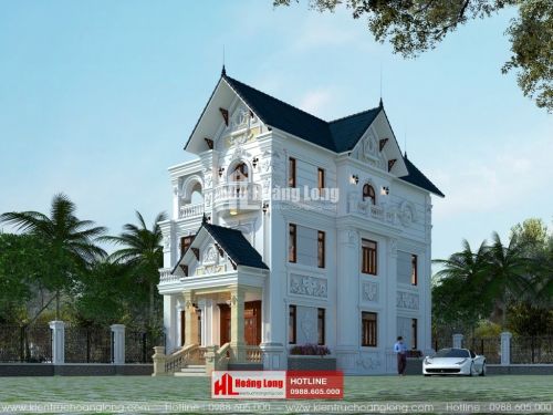 Thiết kế biệt thự 3 tầng tại Diên Khánh - Khánh Hòa HL51600