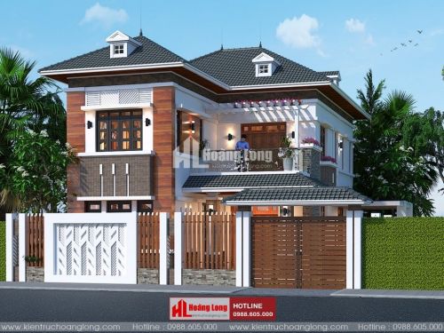 Phong thủy cửa chính biệt thự 2 tầng tại Tiên Lãng HL50920