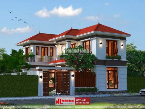 Thiết kế biệt thự 2 tầng tại Phổ Yên - Thái Nguyên HL50930