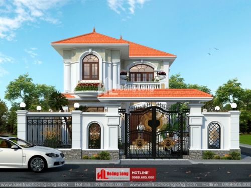 Phong thủy phòng khách biệt thự 2 tầng tại Thái Thụy HL50946